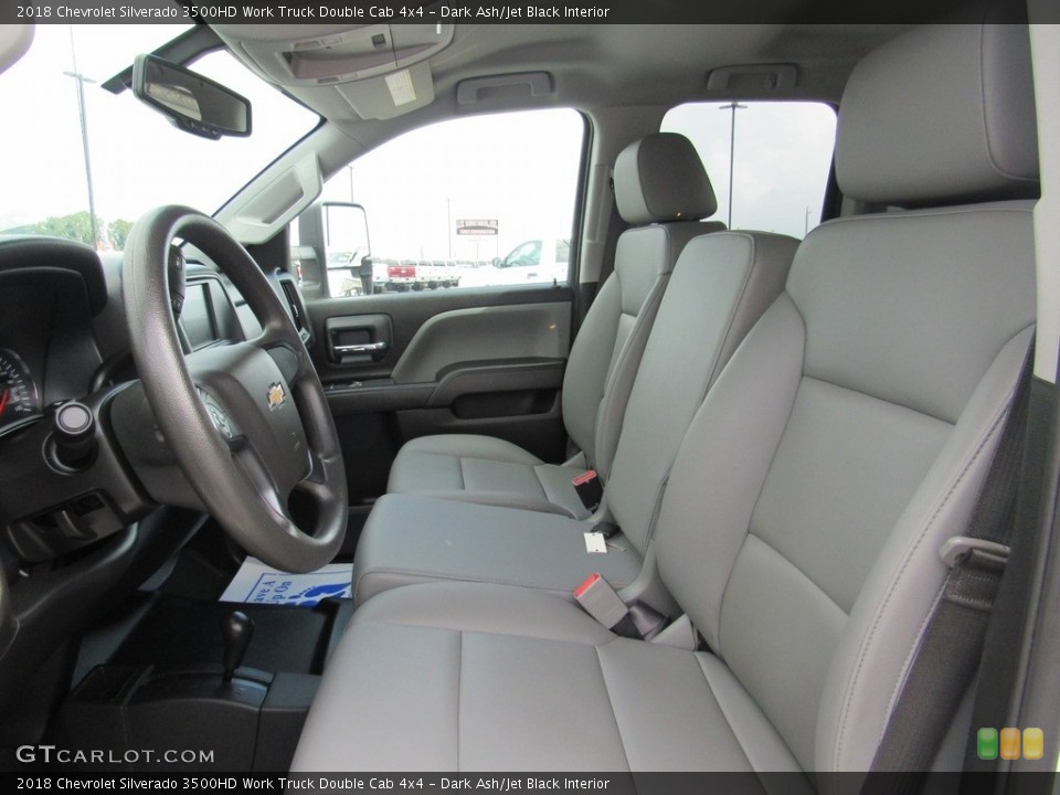 Dark Ash/Jet Black Interior Front Seat for the 2018 Chevrolet Silverado 3500HD Work Truck Double Cab 4x4 #138572574