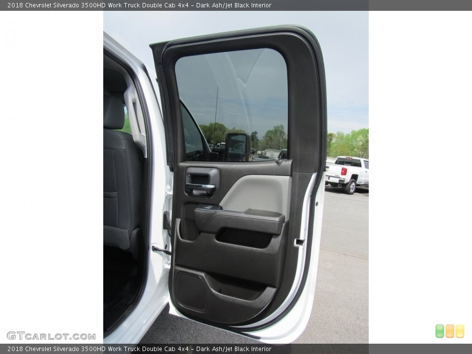 Dark Ash/Jet Black Interior Door Panel for the 2018 Chevrolet Silverado 3500HD Work Truck Double Cab 4x4 #138572844