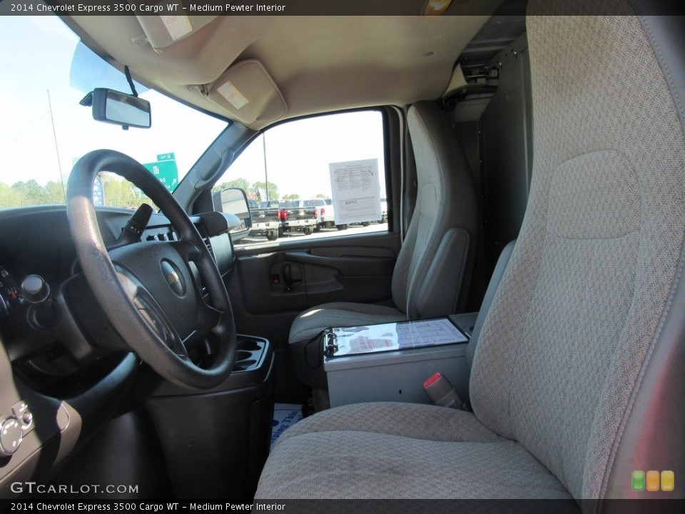 Medium Pewter Interior Front Seat for the 2014 Chevrolet Express 3500 Cargo WT #138573921