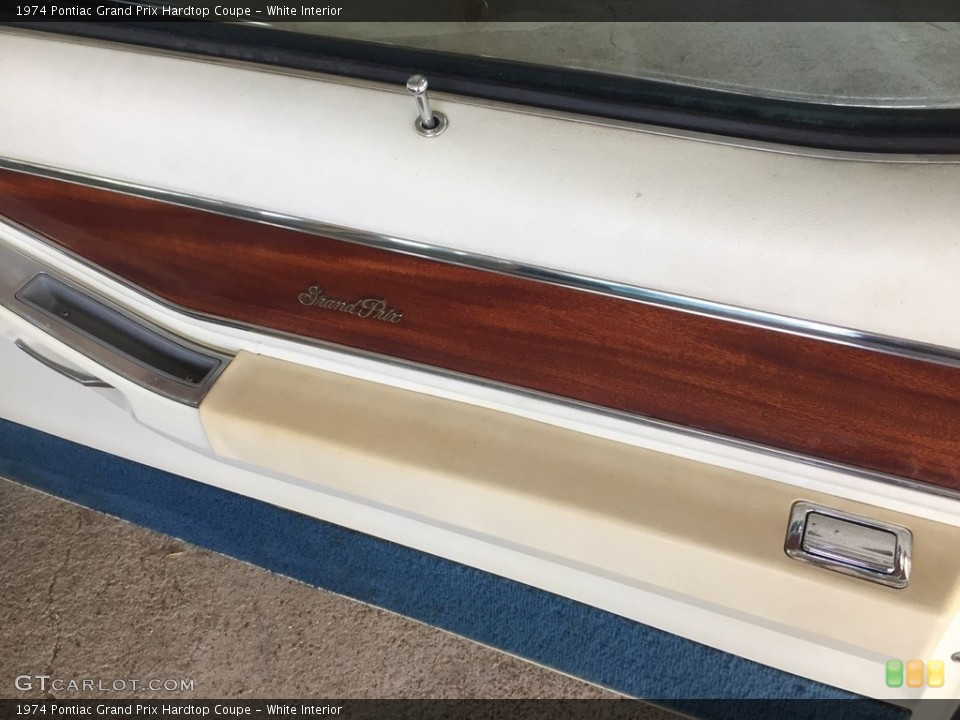 White Interior Door Panel for the 1974 Pontiac Grand Prix Hardtop Coupe #138574677