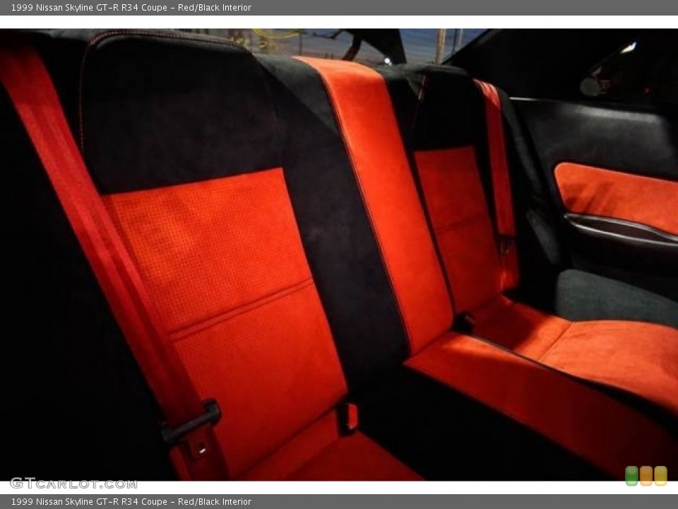 Red/Black 1999 Nissan Skyline GT-R Interiors