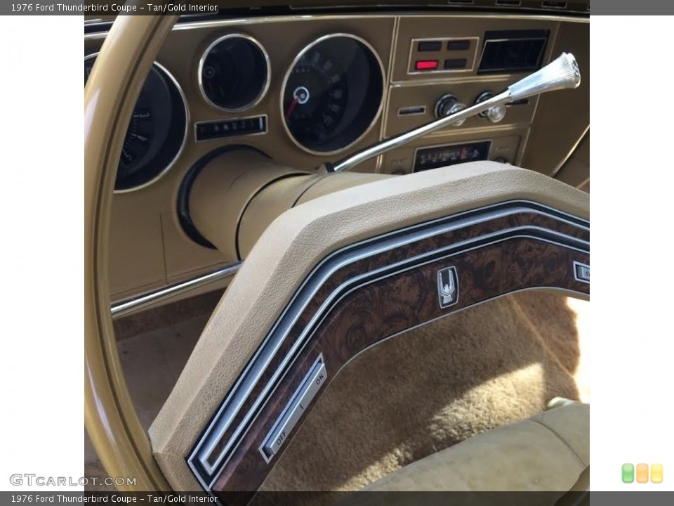 Tan/Gold Interior Steering Wheel for the 1976 Ford Thunderbird Coupe #138576102