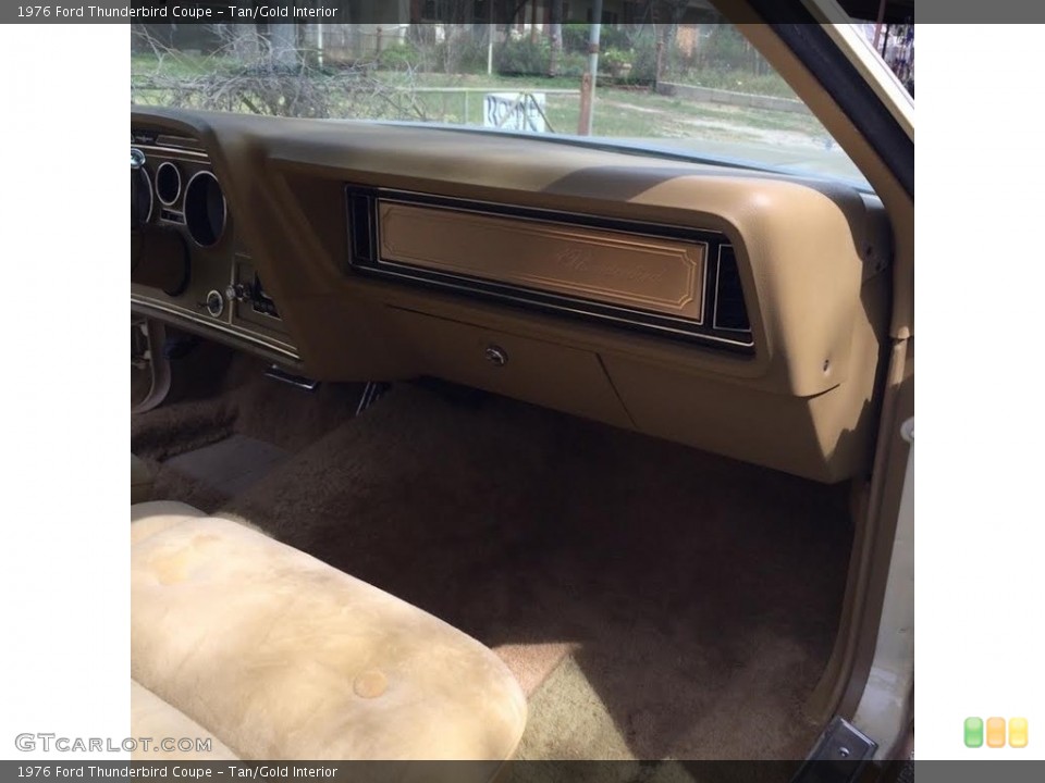 Tan/Gold Interior Dashboard for the 1976 Ford Thunderbird Coupe #138576162