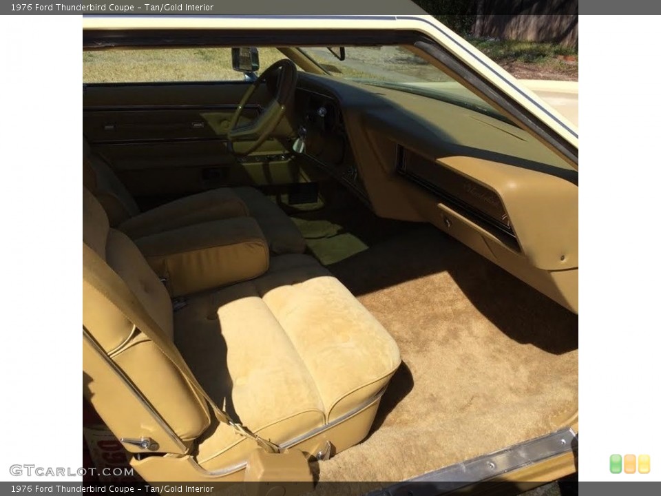 Tan/Gold Interior Front Seat for the 1976 Ford Thunderbird Coupe #138576186