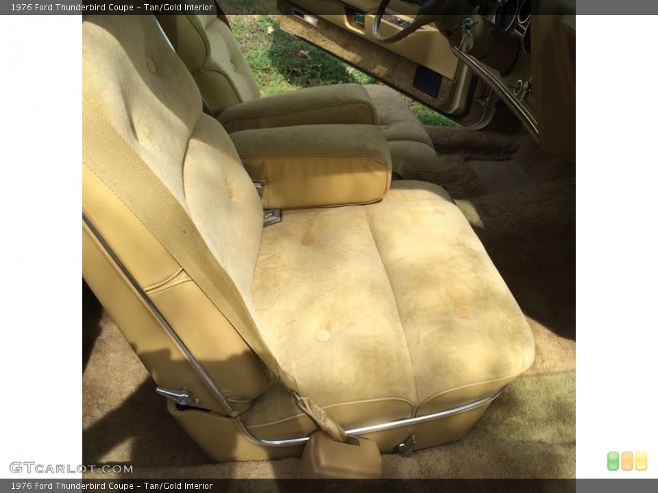Tan/Gold Interior Front Seat for the 1976 Ford Thunderbird Coupe #138576228