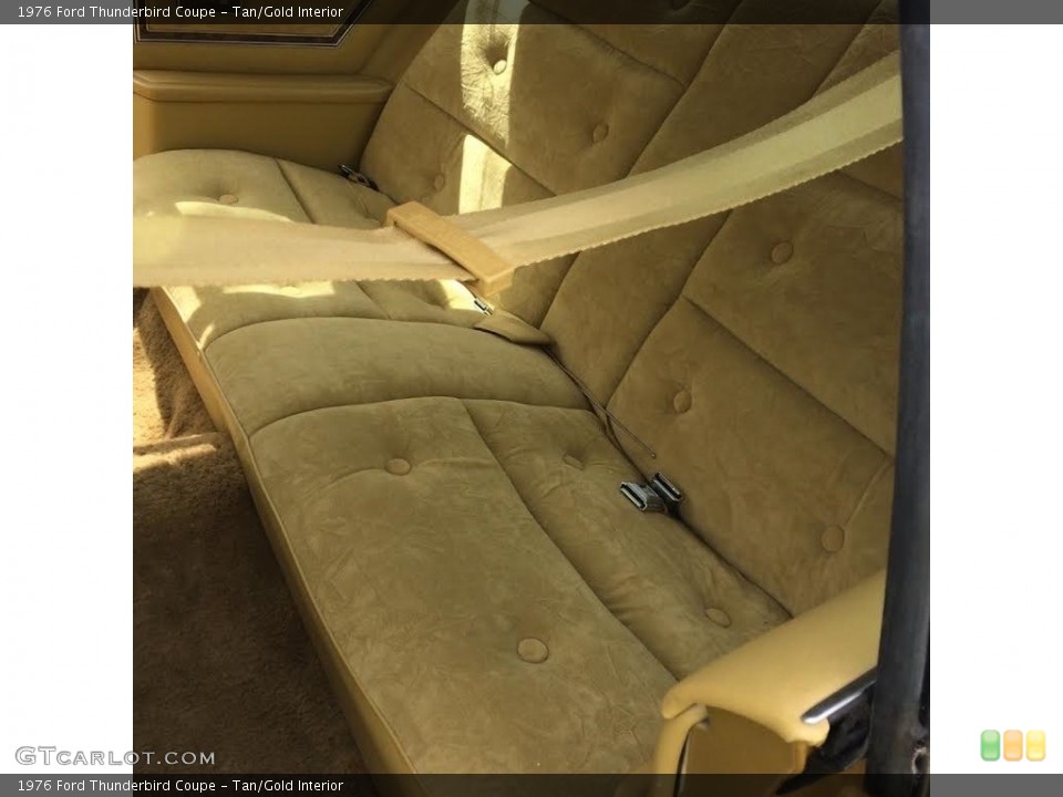 Tan/Gold Interior Rear Seat for the 1976 Ford Thunderbird Coupe #138576255