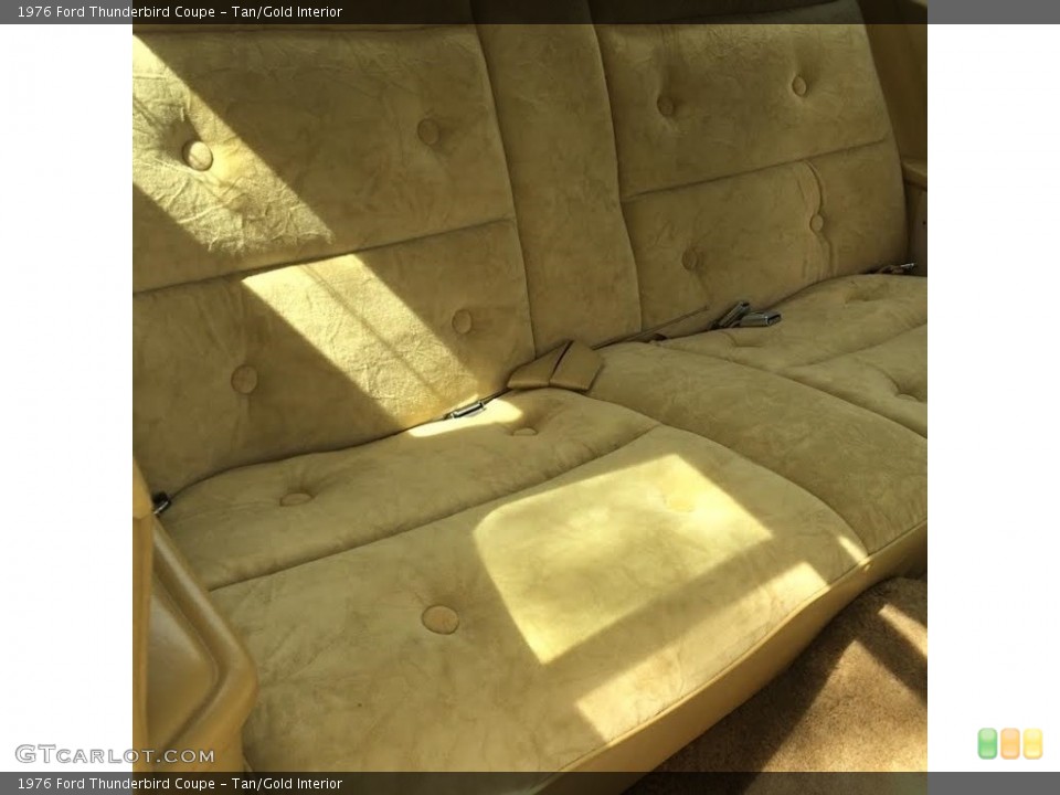 Tan/Gold Interior Rear Seat for the 1976 Ford Thunderbird Coupe #138576276
