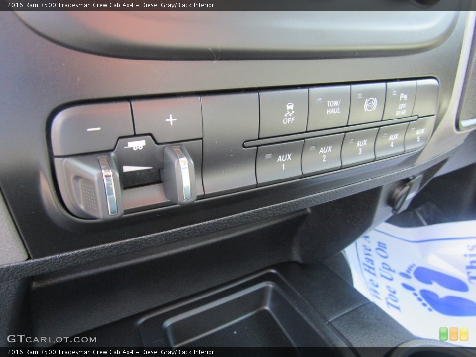 Diesel Gray/Black Interior Controls for the 2016 Ram 3500 Tradesman Crew Cab 4x4 #138576291