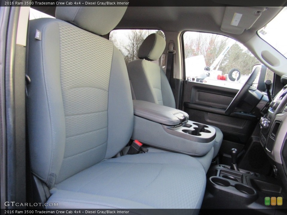 Diesel Gray/Black Interior Front Seat for the 2016 Ram 3500 Tradesman Crew Cab 4x4 #138577563