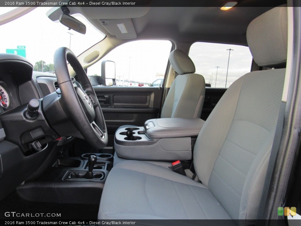 Diesel Gray/Black Interior Front Seat for the 2016 Ram 3500 Tradesman Crew Cab 4x4 #138577704