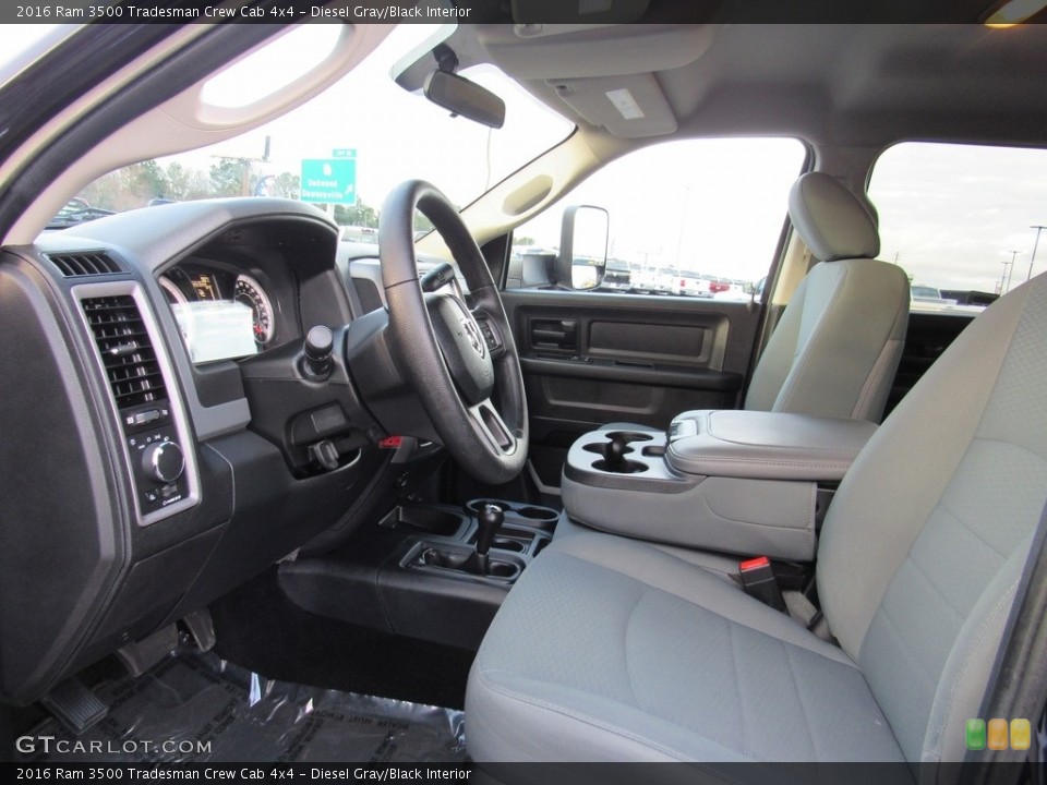 Diesel Gray/Black Interior Front Seat for the 2016 Ram 3500 Tradesman Crew Cab 4x4 #138577728