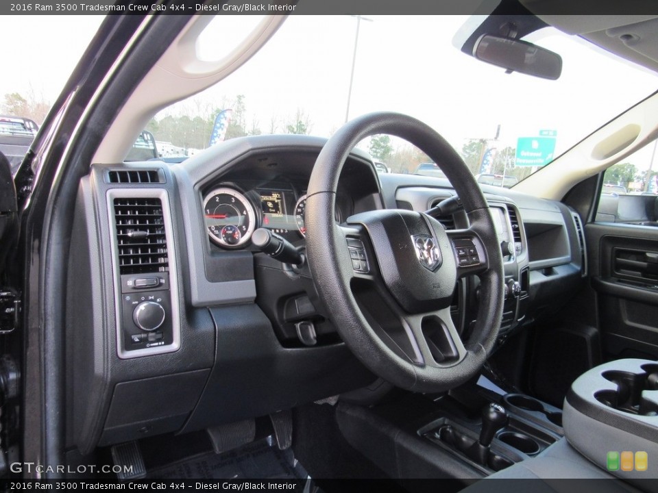 Diesel Gray/Black Interior Dashboard for the 2016 Ram 3500 Tradesman Crew Cab 4x4 #138577755