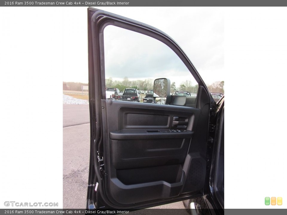 Diesel Gray/Black Interior Door Panel for the 2016 Ram 3500 Tradesman Crew Cab 4x4 #138577827