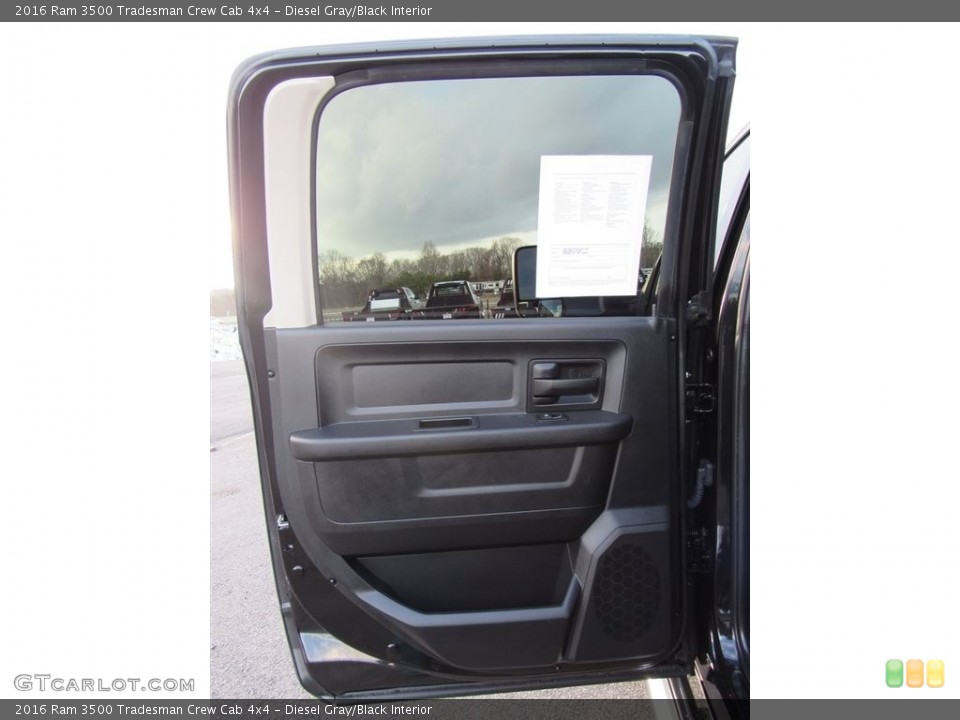 Diesel Gray/Black Interior Door Panel for the 2016 Ram 3500 Tradesman Crew Cab 4x4 #138577869