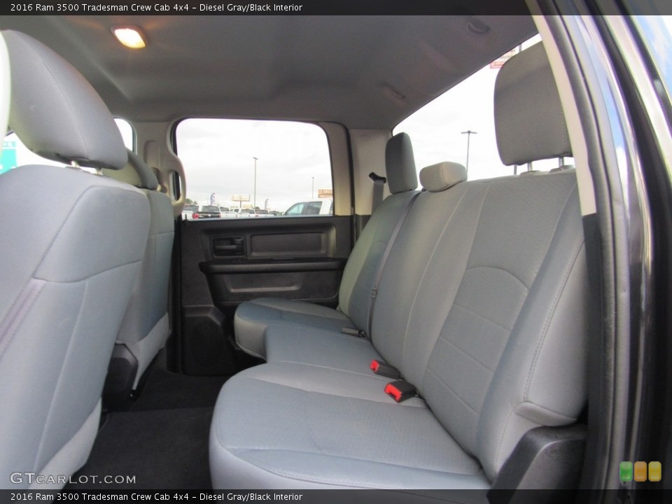 Diesel Gray/Black Interior Rear Seat for the 2016 Ram 3500 Tradesman Crew Cab 4x4 #138577911