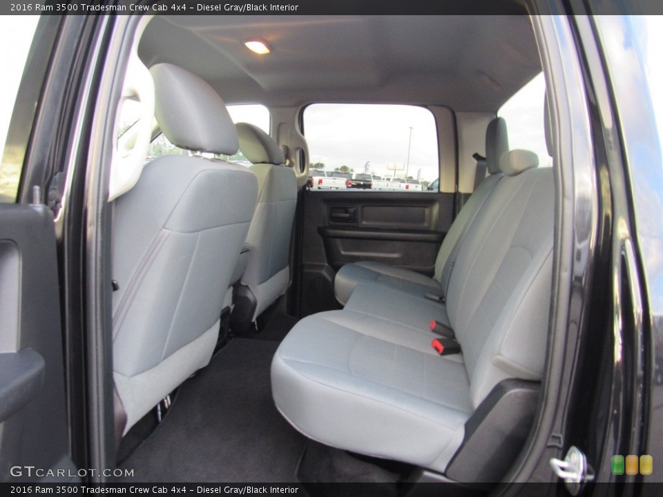 Diesel Gray/Black Interior Rear Seat for the 2016 Ram 3500 Tradesman Crew Cab 4x4 #138577935