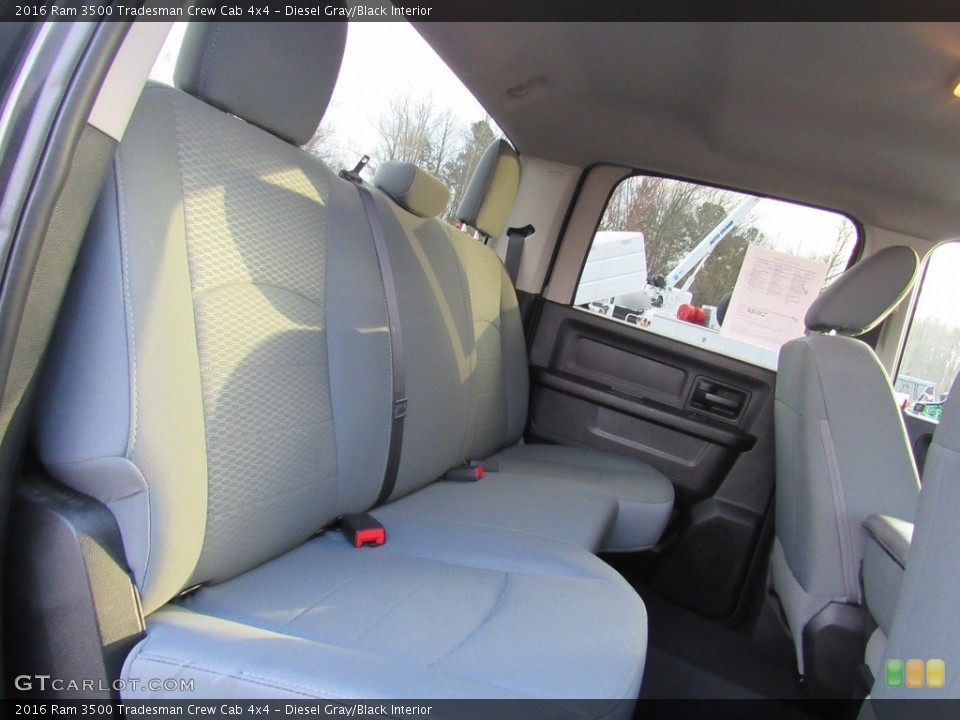 Diesel Gray/Black Interior Rear Seat for the 2016 Ram 3500 Tradesman Crew Cab 4x4 #138577998