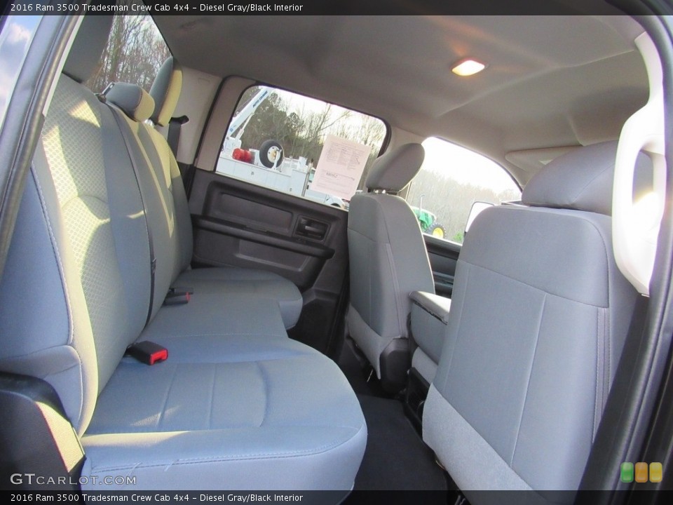 Diesel Gray/Black Interior Rear Seat for the 2016 Ram 3500 Tradesman Crew Cab 4x4 #138578033