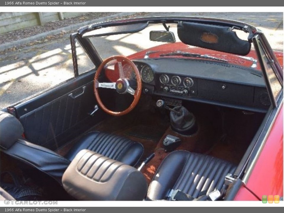 Black Interior Photo for the 1966 Alfa Romeo Duetto Spider #138578519