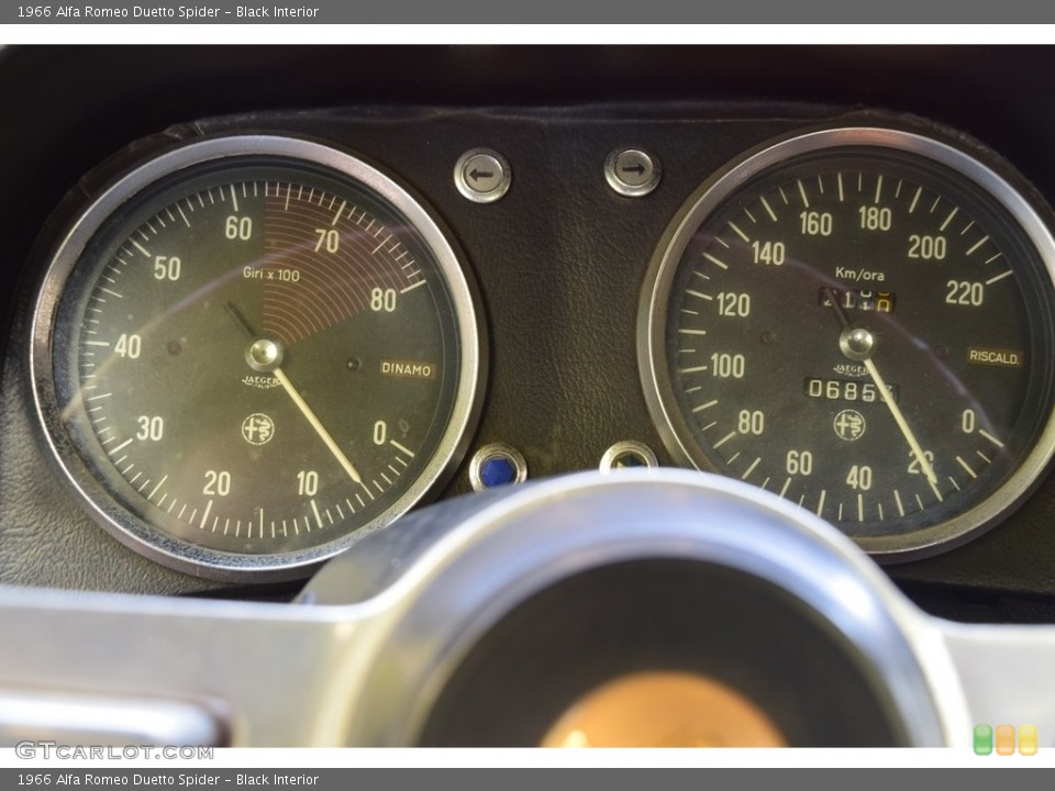 Black Interior Gauges for the 1966 Alfa Romeo Duetto Spider #138578565