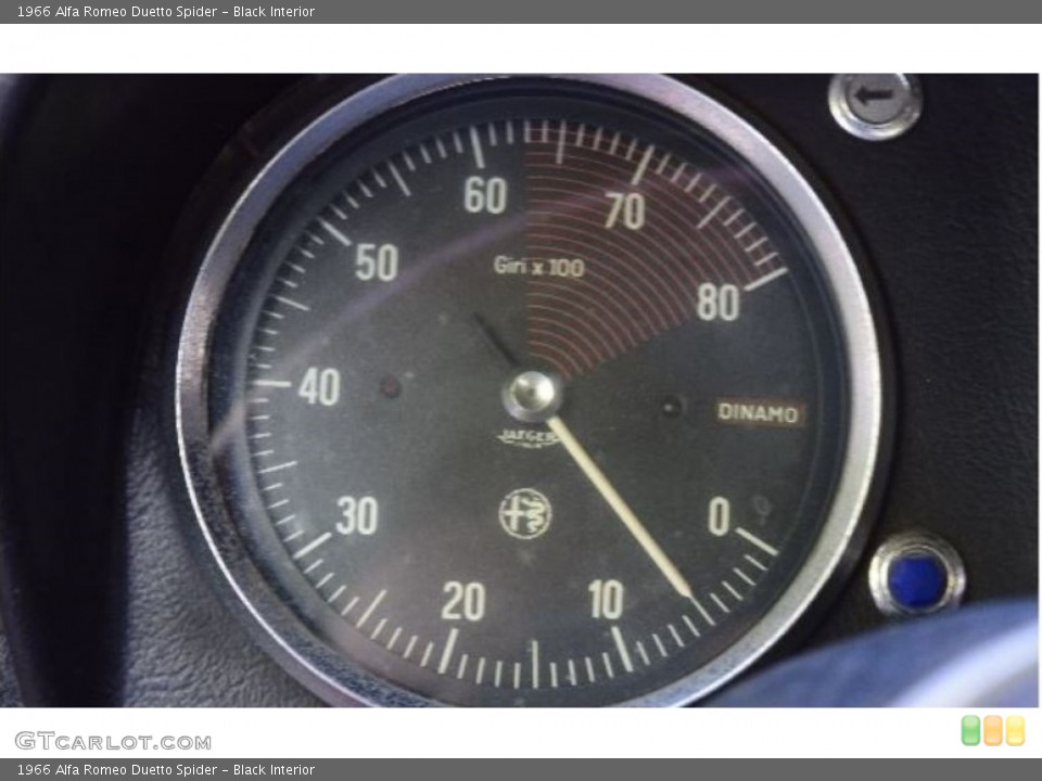 Black Interior Gauges for the 1966 Alfa Romeo Duetto Spider #138578616
