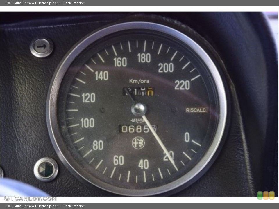 Black Interior Gauges for the 1966 Alfa Romeo Duetto Spider #138578637