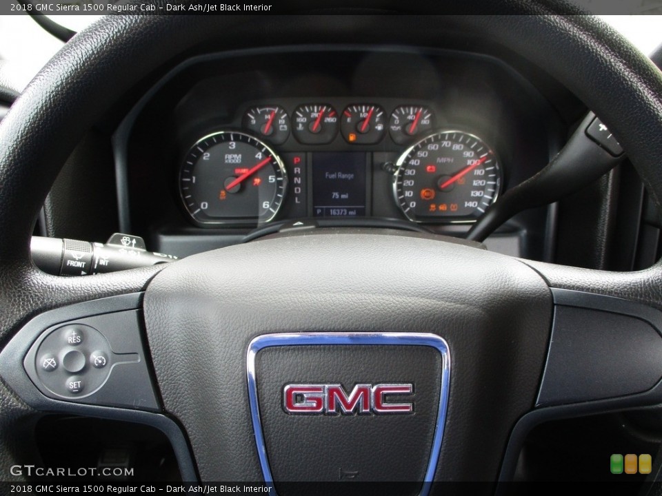 Dark Ash/Jet Black Interior Steering Wheel for the 2018 GMC Sierra 1500 Regular Cab #138578991