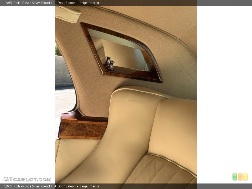 Beige Interior Rear Seat for the 1965 Rolls-Royce Silver Cloud III 4 Door Saloon #138579328