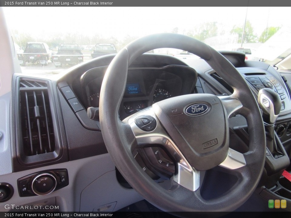 Charcoal Black Interior Steering Wheel for the 2015 Ford Transit Van 250 MR Long #138581337