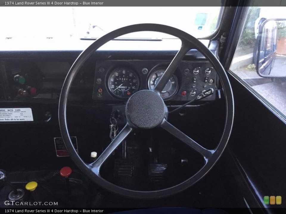 Blue Interior Steering Wheel for the 1974 Land Rover Series III 4 Door Hardtop #138582729