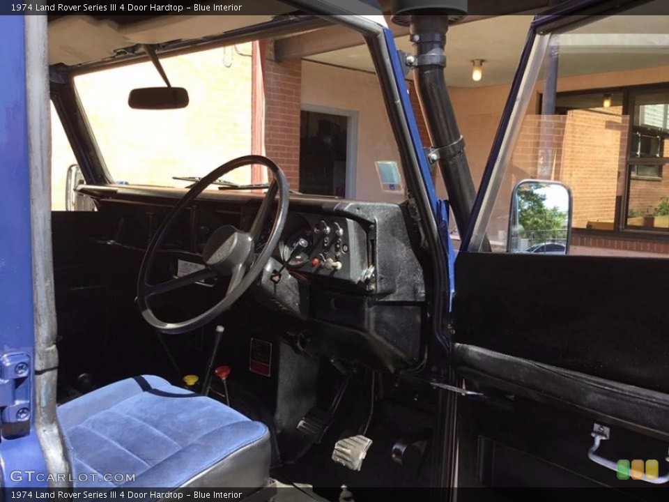 Blue Interior Front Seat for the 1974 Land Rover Series III 4 Door Hardtop #138582756