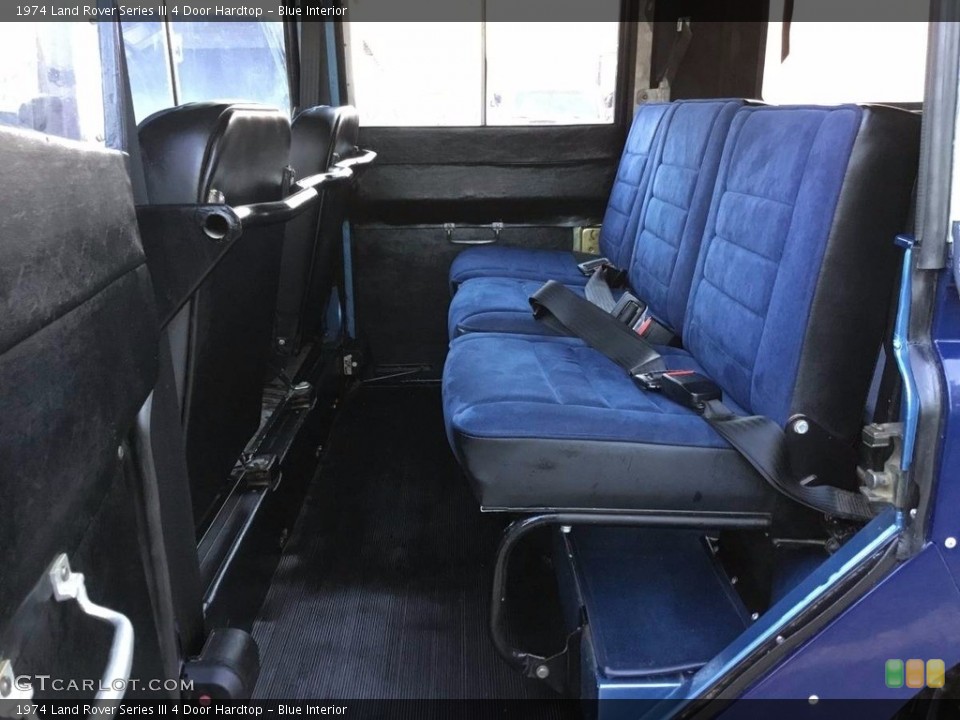 Blue Interior Rear Seat for the 1974 Land Rover Series III 4 Door Hardtop #138582813