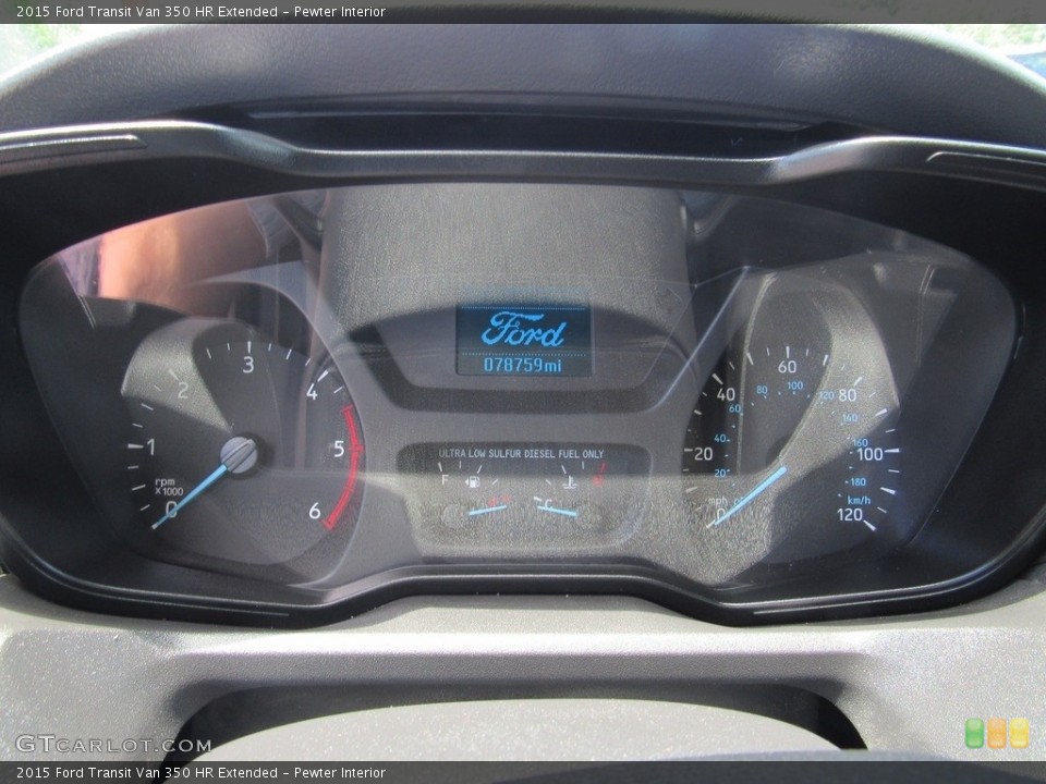 Pewter Interior Gauges for the 2015 Ford Transit Van 350 HR Extended #138583545