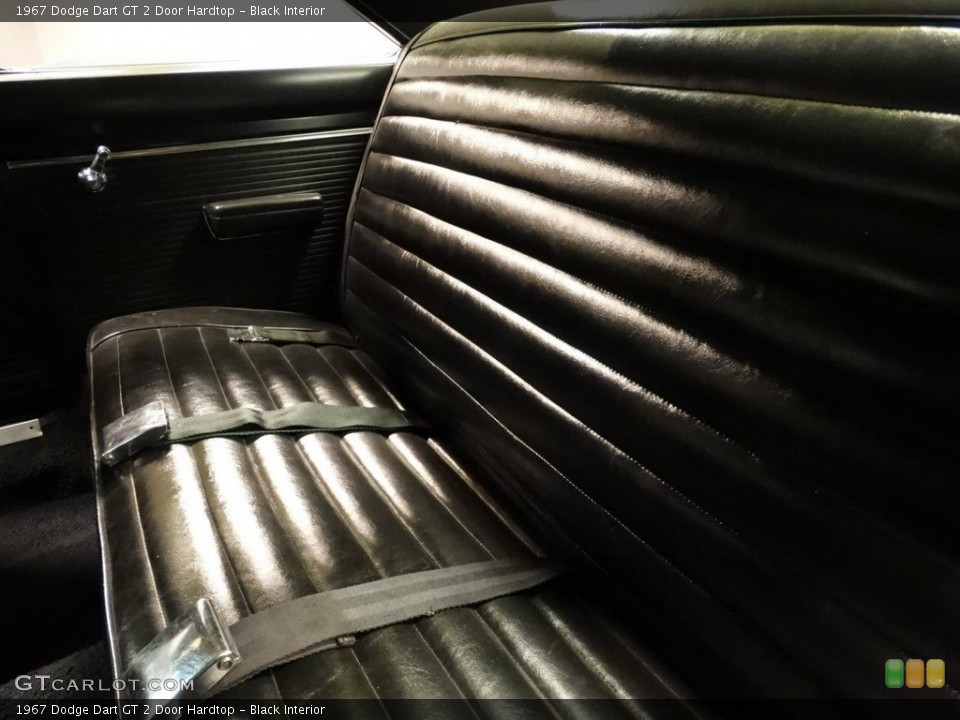 Black Interior Rear Seat for the 1967 Dodge Dart GT 2 Door Hardtop #138584550