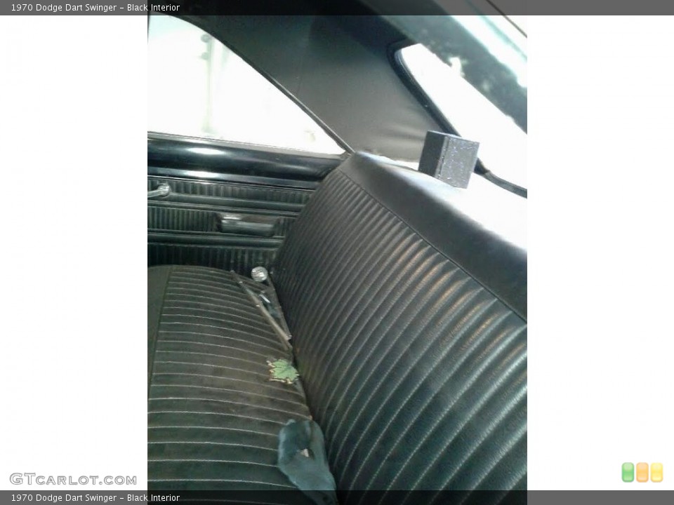 Black Interior Rear Seat for the 1970 Dodge Dart Swinger #138584610