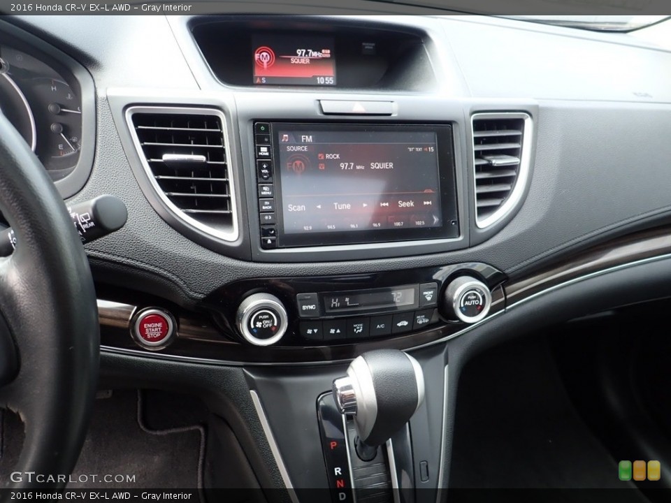 Gray Interior Controls for the 2016 Honda CR-V EX-L AWD #138585069