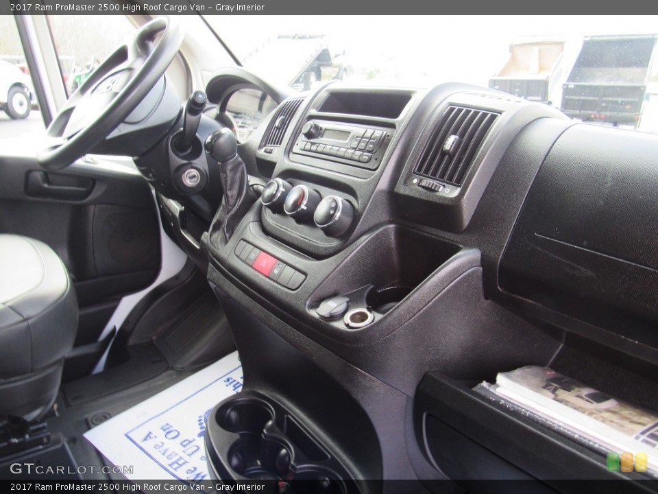 Gray Interior Controls for the 2017 Ram ProMaster 2500 High Roof Cargo Van #138586158