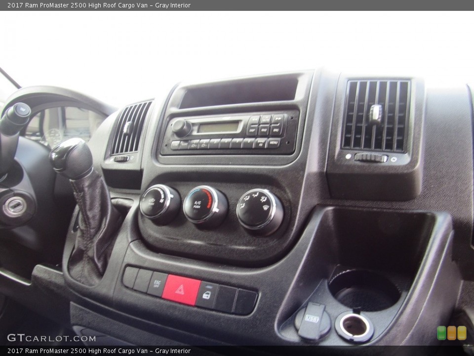Gray Interior Controls for the 2017 Ram ProMaster 2500 High Roof Cargo Van #138586182