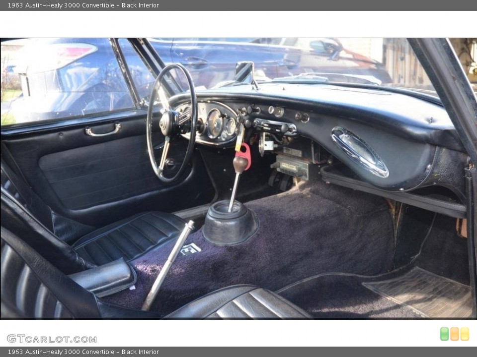 Black 1963 Austin-Healy 3000 Interiors