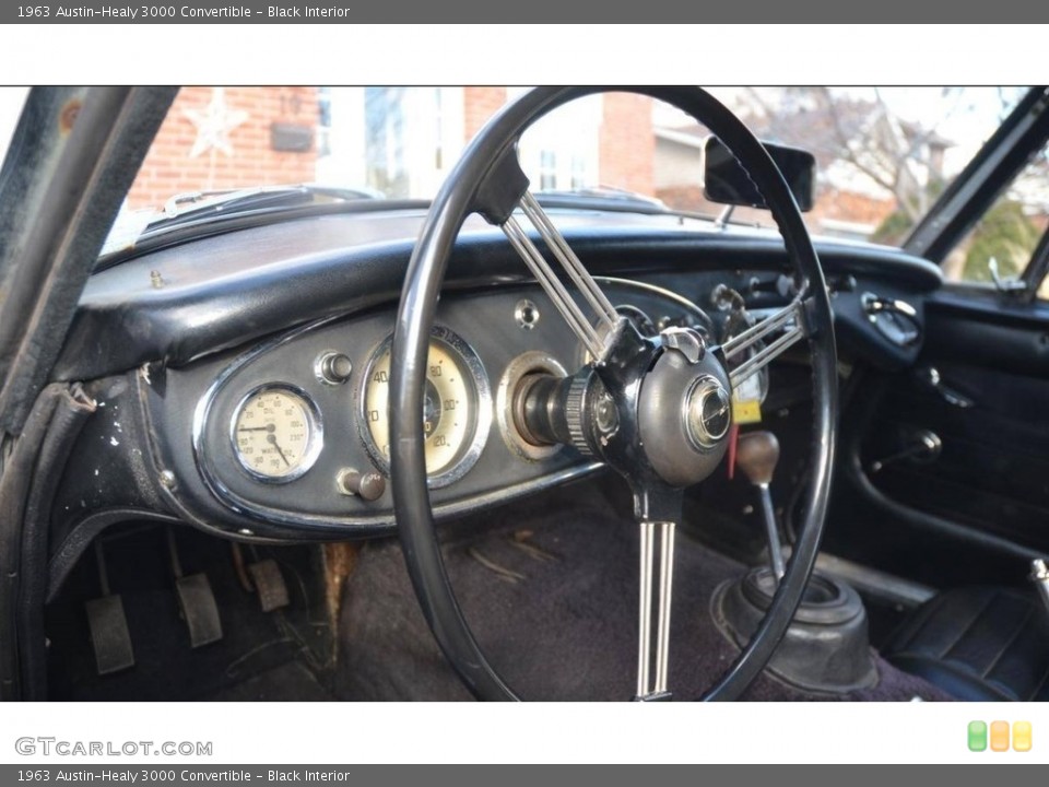 Black Interior Steering Wheel for the 1963 Austin-Healy 3000 Convertible #138587550