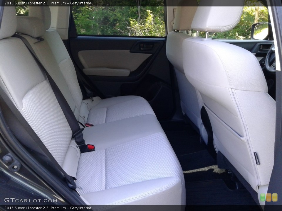 Gray Interior Rear Seat for the 2015 Subaru Forester 2.5i Premium #138587883