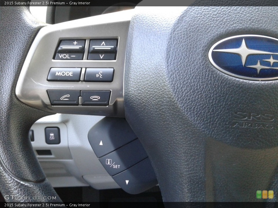 Gray Interior Steering Wheel for the 2015 Subaru Forester 2.5i Premium #138587934