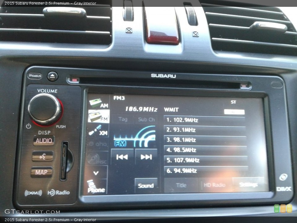 Gray Interior Audio System for the 2015 Subaru Forester 2.5i Premium #138588003