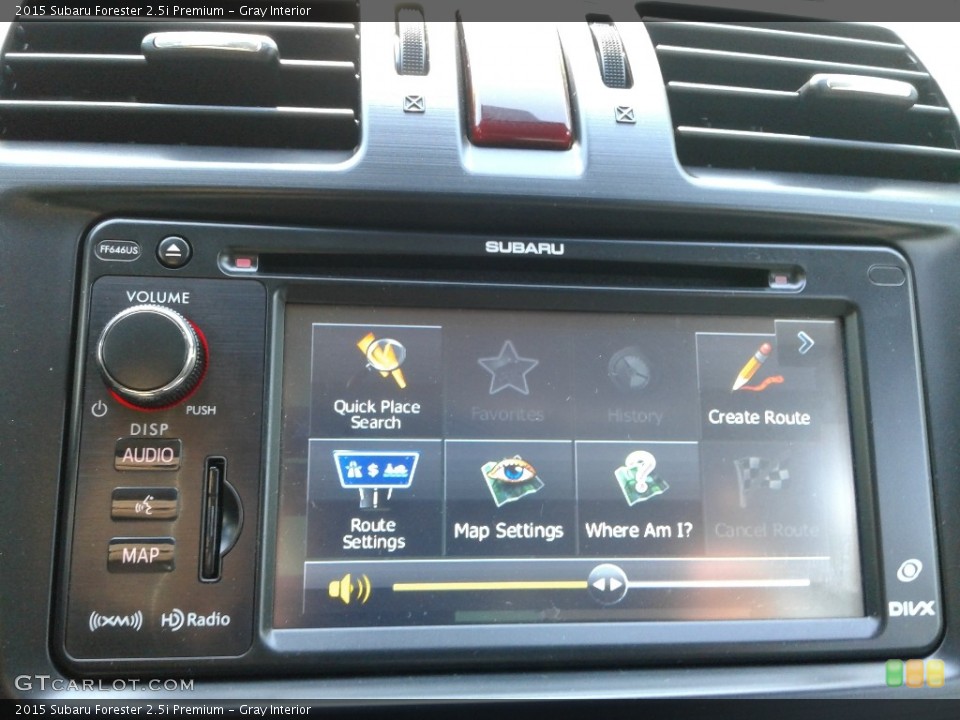 Gray Interior Controls for the 2015 Subaru Forester 2.5i Premium #138588033