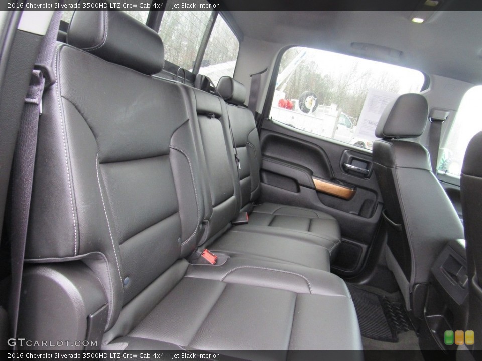 Jet Black Interior Rear Seat for the 2016 Chevrolet Silverado 3500HD LTZ Crew Cab 4x4 #138588699