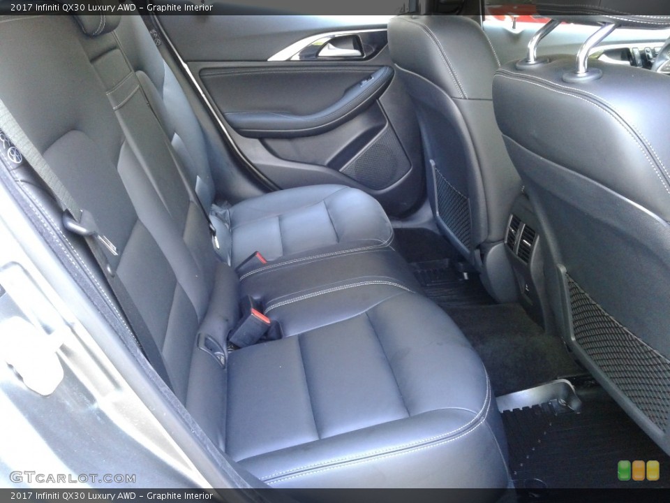 Graphite Interior Rear Seat for the 2017 Infiniti QX30 Luxury AWD #138591165
