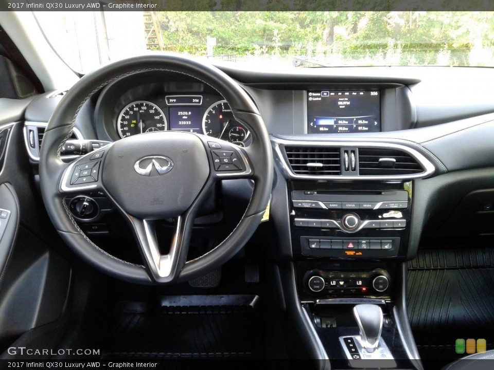 Graphite Interior Dashboard for the 2017 Infiniti QX30 Luxury AWD #138591219