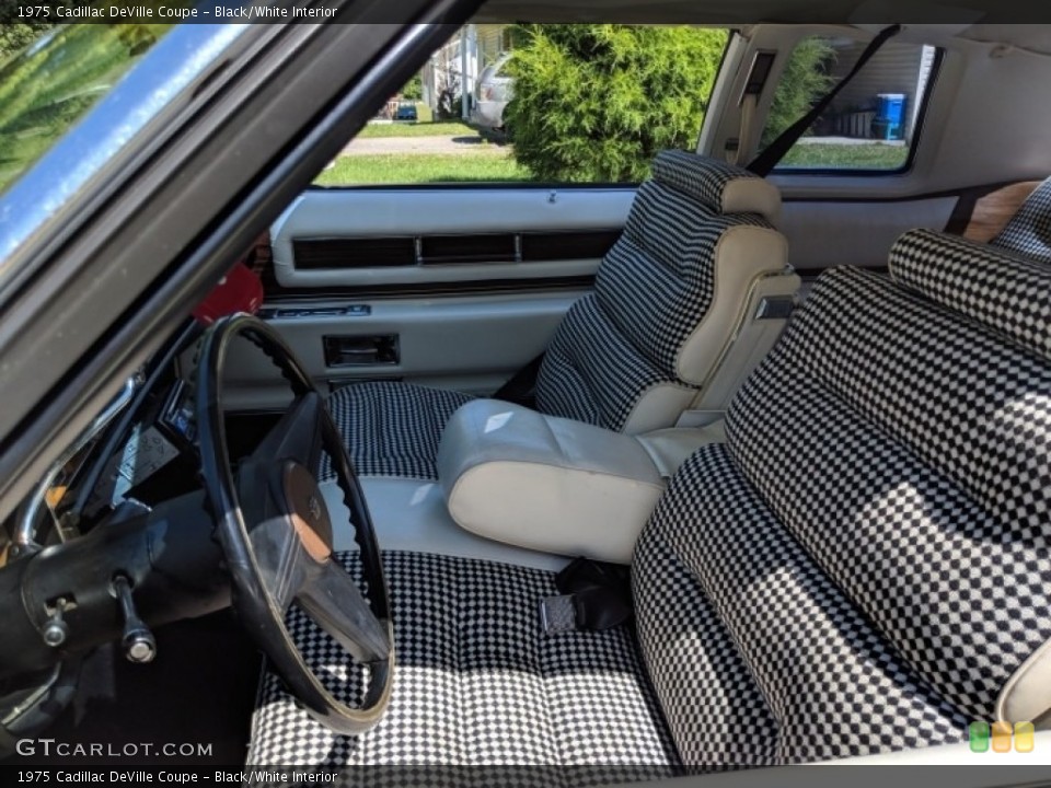 Black/White Interior Prime Interior for the 1975 Cadillac DeVille Coupe #138591861