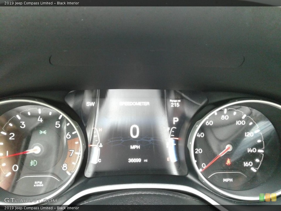 Black Interior Gauges for the 2019 Jeep Compass Limited #138593487
