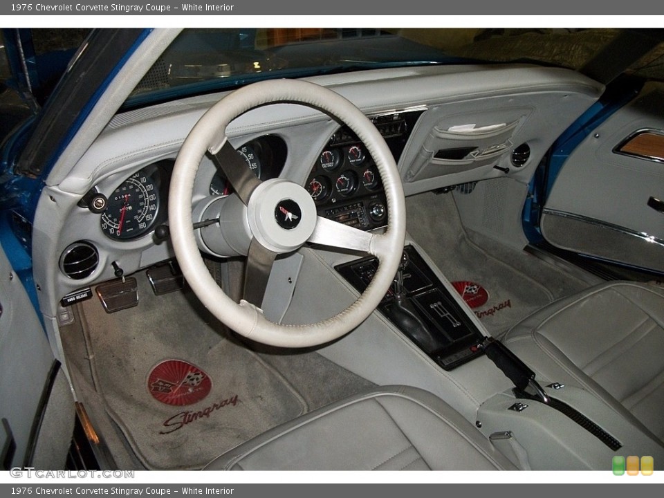 White Interior Dashboard for the 1976 Chevrolet Corvette Stingray Coupe #138596109